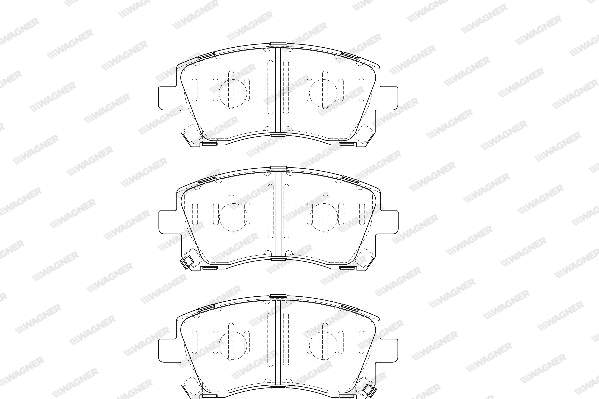 Brake Pad Set, disc brake (WBP23558A)