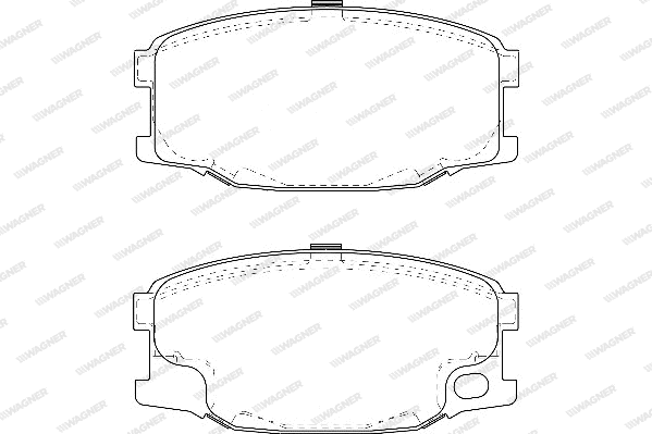 Brake Pad Set, disc brake (WBP24343A)