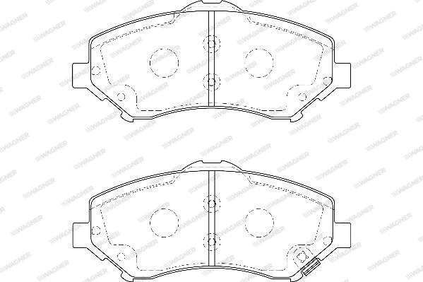 Brake Pad Set, disc brake (WBP24604A)