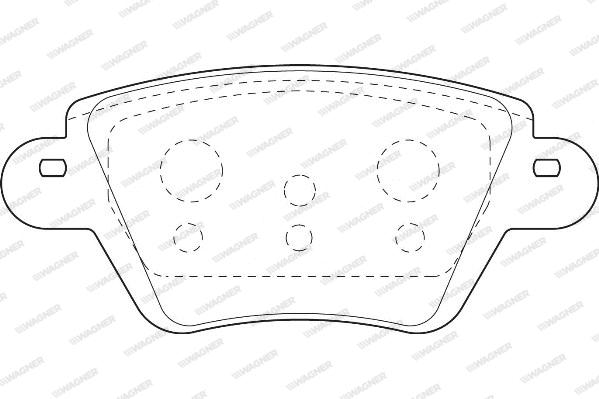 Brake Pad Set, disc brake (WBP23557B)