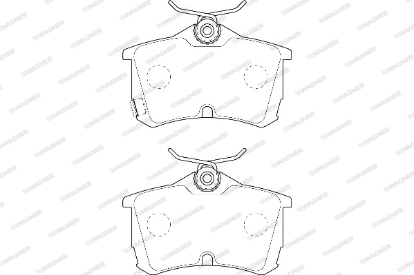 Brake Pad Set, disc brake (WBP23527A)