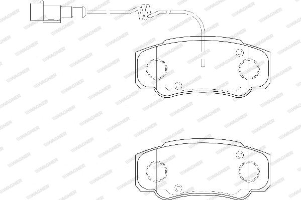 Brake Pad Set, disc brake (WBP23860A)