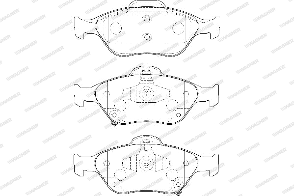 Brake Pad Set, disc brake (WBP24022A)