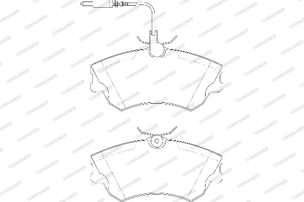 Brake Pad Set, disc brake (WBP21888A)