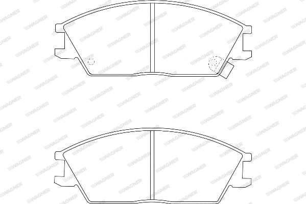 Brake Pad Set, disc brake (WBP21012A)