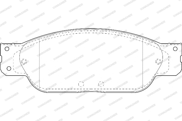 Brake Pad Set, disc brake (WBP23423A)