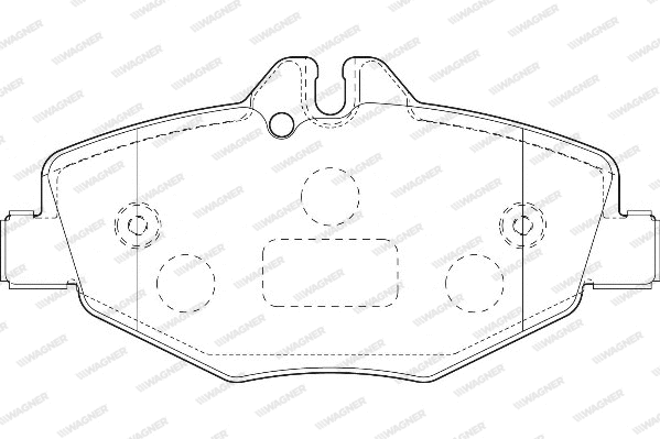 Brake Pad Set, disc brake (WBP23743A)