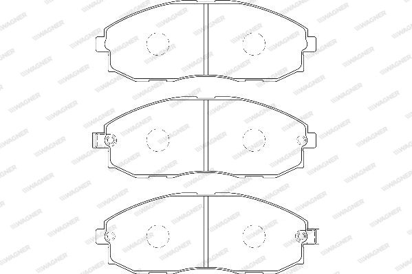 Brake Pad Set, disc brake (WBP23536A)