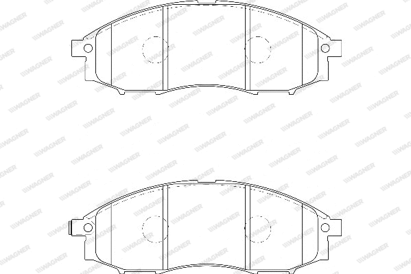 Brake Pad Set, disc brake (WBP23970A)