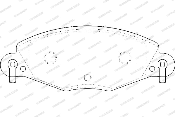Brake Pad Set, disc brake (WBP23273A)