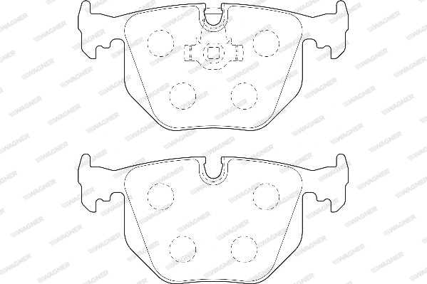Brake Pad Set, disc brake (WBP21282A)