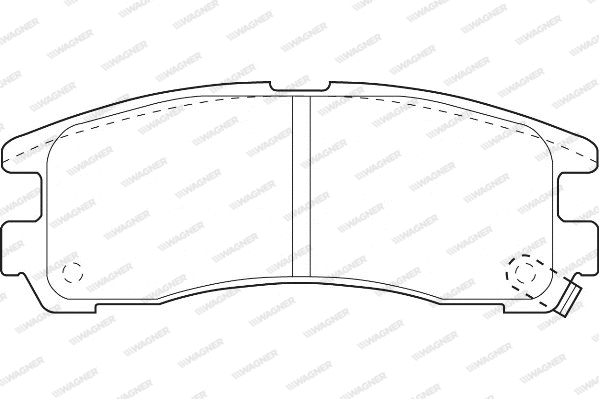 Brake Pad Set, disc brake (WBP21706A)