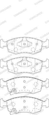 Brake Pad Set, disc brake (WBP20908B)