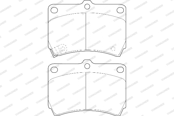 Brake Pad Set, disc brake (WBP21654A)