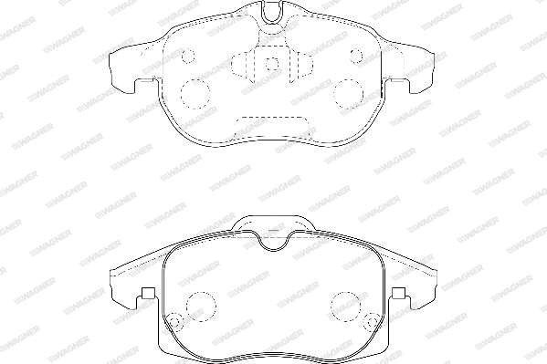 Brake Pad Set, disc brake (WBP23402A)