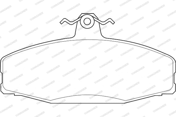 Brake Pad Set, disc brake (WBP21662A)