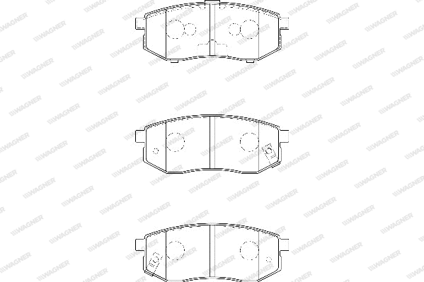 Brake Pad Set, disc brake (WBP23608A)