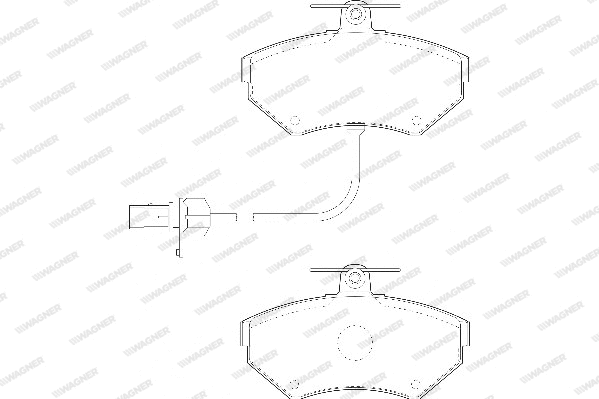 Brake Pad Set, disc brake (WBP21945B)