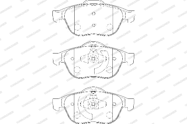 Brake Pad Set, disc brake (WBP24536A)