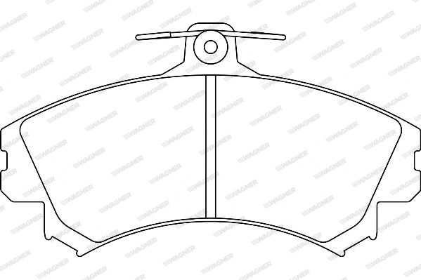 Brake Pad Set, disc brake (WBP21796A)