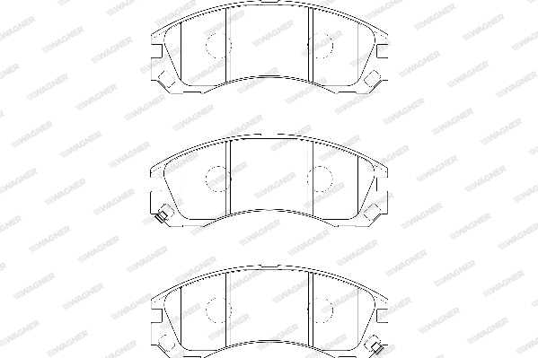 Brake Pad Set, disc brake (WBP21363B)