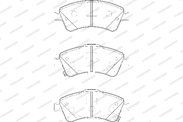 Brake Pad Set, disc brake (WBP24204A)