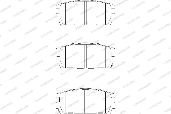 Brake Pad Set, disc brake (WBP23813A)