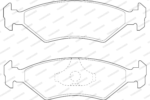 Brake Pad Set, disc brake (WBP20640A)