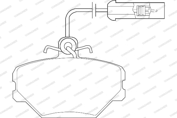 Brake Pad Set, disc brake (WBP21100A)