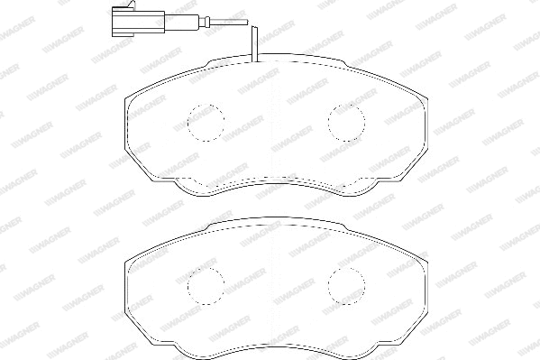 Brake Pad Set, disc brake (WBP23917A)