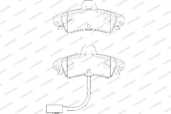 Brake Pad Set, disc brake (WBP23410A)
