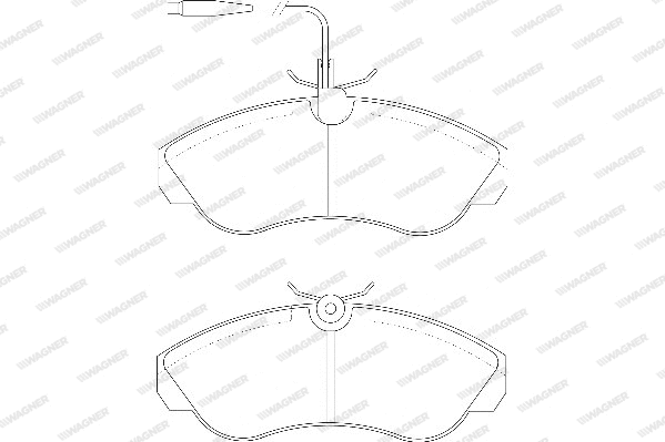 Brake Pad Set, disc brake (WBP21799A)