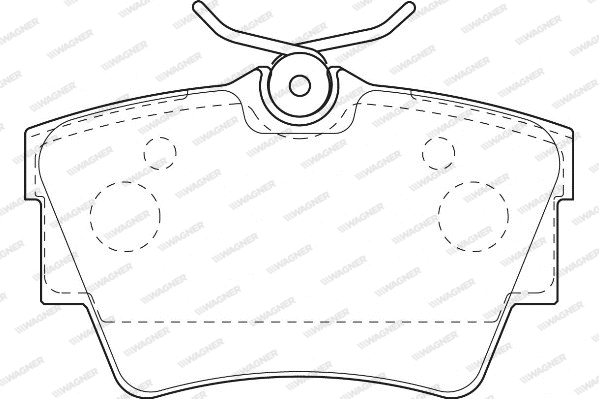 Brake Pad Set, disc brake (WBP23980A)