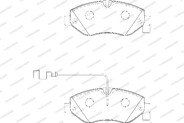Brake Pad Set, disc brake (WBP29230A)
