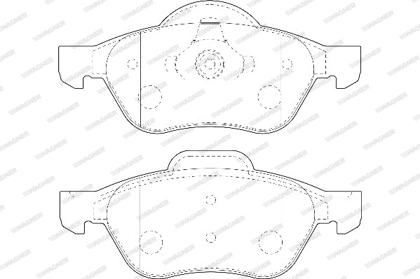 Brake Pad Set, disc brake (WBP23215A)
