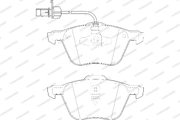 Brake Pad Set, disc brake (WBP23269B)