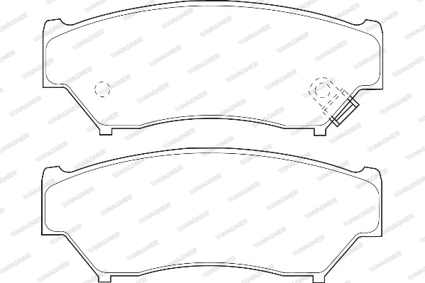 Brake Pad Set, disc brake (WBP21907A)