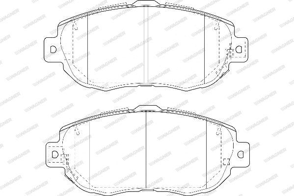 Brake Pad Set, disc brake (WBP21490A)