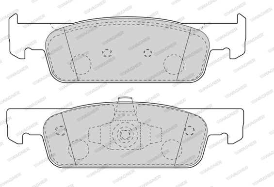 Brake Pad Set, disc brake (WBP25702A)
