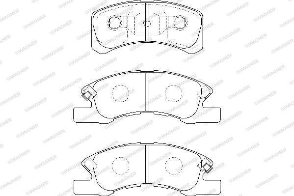 Brake Pad Set, disc brake (WBP24229A)