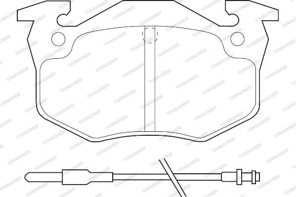 Brake Pad Set, disc brake (WBP20973A)