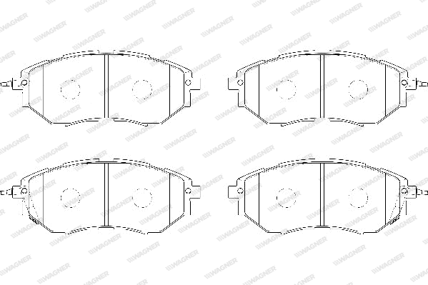 Brake Pad Set, disc brake (WBP24222A)