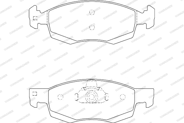 Brake Pad Set, disc brake (WBP24673A)