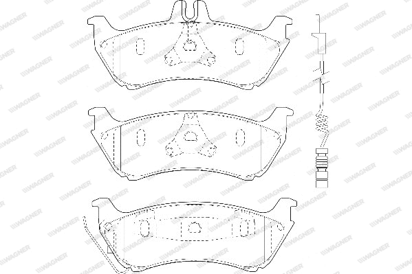 Brake Pad Set, disc brake (WBP23190A)