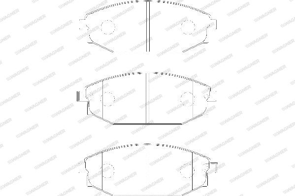 Brake Pad Set, disc brake (WBP23518A)