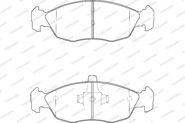 Brake Pad Set, disc brake (WBP21430A)