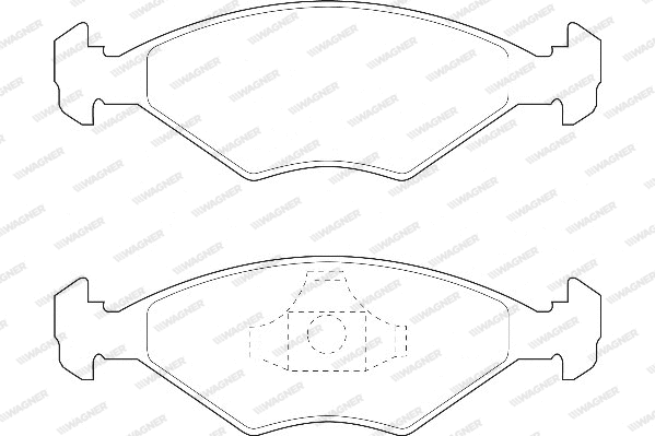Brake Pad Set, disc brake (WBP21962A)