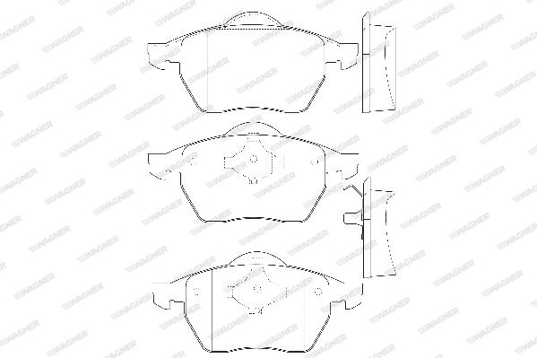 Brake Pad Set, disc brake (WBP21624A)