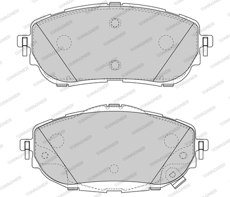 Brake Pad Set, disc brake (WBP25698A)