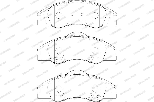Brake Pad Set, disc brake (WBP24218A)
